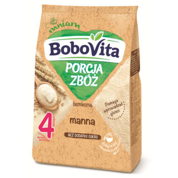 Bobovita Porcja Zbóż Kaszka bezmleczna manna po 4. miesiącu 170 g