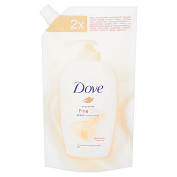 Dove Supreme Fine Silk Kremowy Płyn Myjący Opakowanie Uzupełniające 500 Ml