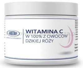 Witamina C Z Dzikiej Róży W Proszku (1000 Mg) 300 G - Jantar [BIO]