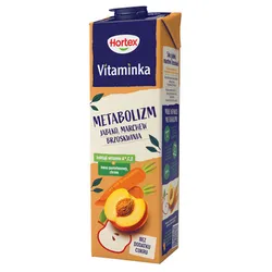 Hortex Vitaminka Metabolizm Sok Jabłko, Marchew, Brzoskwinia Karton 1L