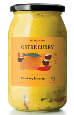 Curry Ostre Z Mango I Kasztanami Bio 900 Ml - Delikatna [BIO]