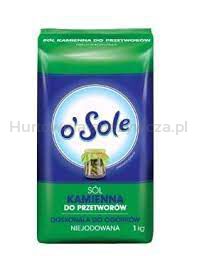 O'Sole Sól Warzona Do Przetworów, Niejodowana 1 Kg