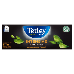 Tetley Herbata Intensive Earl Grey Czarna Aromatyzowana 50 G (25 X 2 G)