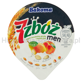 Bakoma Jogurt 7 Zbóż Men Z Brzoskwinią Gruszką I Ziarnami Zbóż 300G