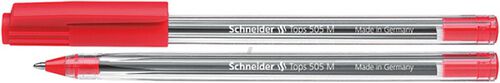 Schneider Długopis Tops 505, M, czerwony [BIURO]