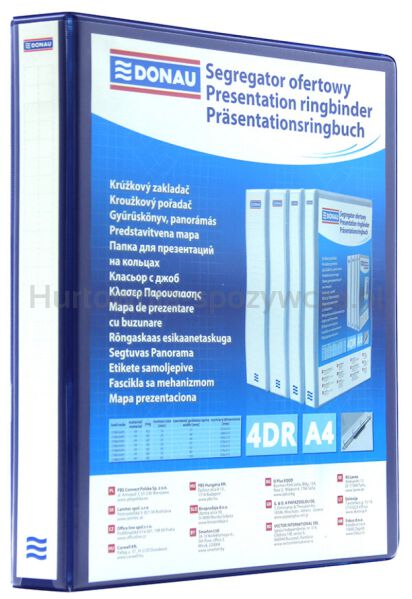Donau Segregator ofertowy PP, A4/4RD/25, niebieski 