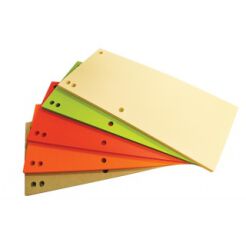 Przekładki Office Products karton 1/3 A4 235x105mm 100szt mix kolorów