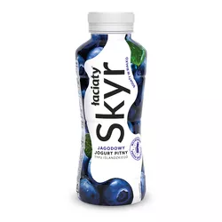 Jogurt pitny typu islandzkiego skyr łaciaty jagodowy PET 360g