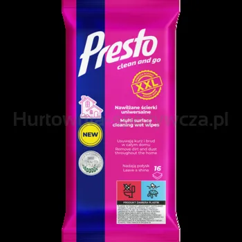 Presto Ściereczki Gospodarcze Uniwersalne Xxl 16 Szt.