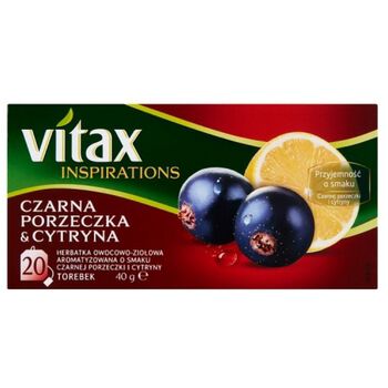 Vitax Herbata Inspiracje Czarna porzeczka & cytryna 20s