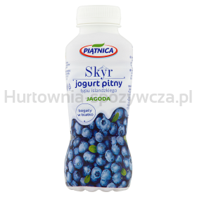 Piątnica Jogurt Skyr Pitny Jagodowy 330 G