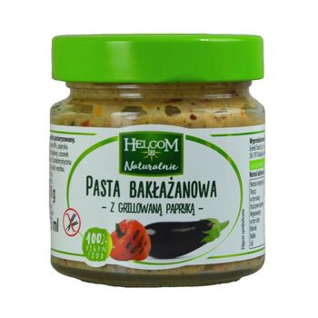 Helcom Pasta Bakłażanowa Z Grillowaną Papryką 190G  Naturalnie