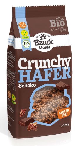 Crunchy Owsiane Kakaowe Bezglutenowe Bio 325 G - Bauck Hof [BIO]