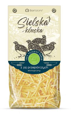 Makaron (Z Jaj Przepiórczych) Krajanka Bio 250 G - Bartolini (Sielska Kluska) [BIO]