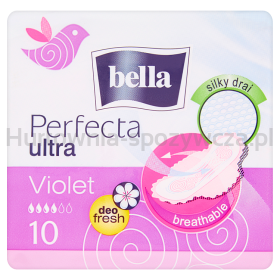 Bella Podpaski Perfecta Ultra Violet Dezodorant Fresh 10 Szt. Silky Drai