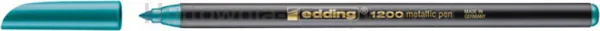 Pisak z cienką końcówką e-1200 EDDING, 1-3mm, metaliczny zielony
