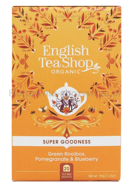 Herbata Zielona Z Rooibos,Granatem I Jagodą (20X1,75) Bio 35 G