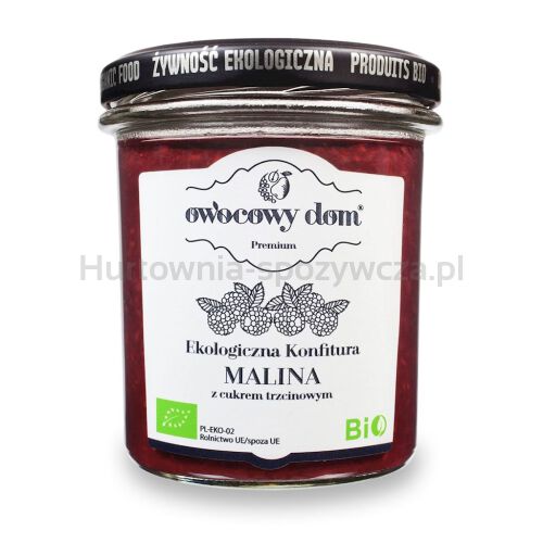 Konfitura Malinowa Bio 300 G - Owocowy Dom [BIO]