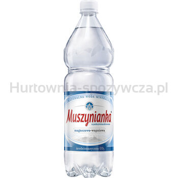 Woda Muszynianka mineralna gazowana, średnionasycona CO2 1,5l