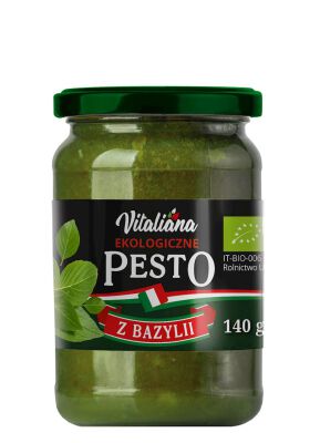 Pesto Z Bazylii Bio 140 G - Vitaliana [BIO]