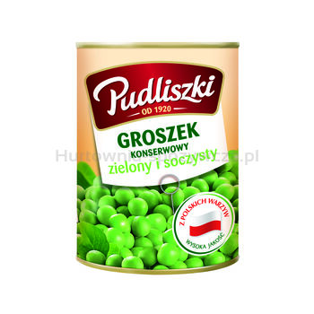 Pudliszki Groszek Konserwowy 400 G(data przydatności 30.06.2025)