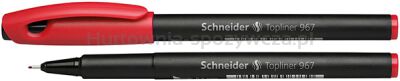 Schneider Cienkopis Topliner 967, 0,4 mm, czerwony [BIURO]