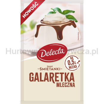 Delecta Galaretka mleczna smak śmietanki 60 g