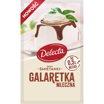 Delecta Galaretka mleczna smak śmietanki 60 g