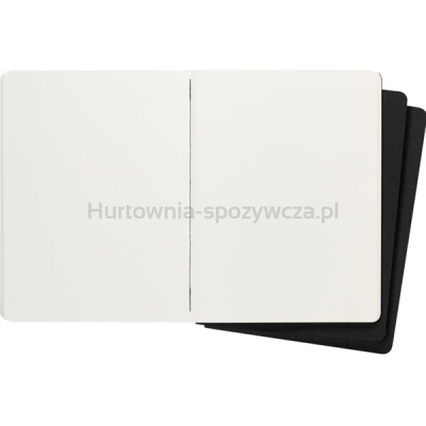 Zestaw 3 Zeszytów MOLESKINE Cahier Journals XL (19x25cm) gładki, 120 stron, czarny - 4