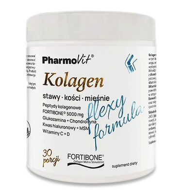 Pharmovit Kolagen O Smaku Bananowym Flexy Formula Bezglutenowy 196 G [BIO]