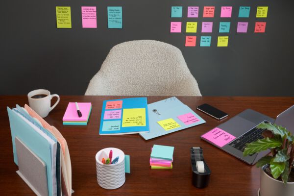 Post-It Karteczki samoprzylepne Super Sticky Notes, 47,6x47,6mm, 12x90 kart., paleta Cosmic  - 7
