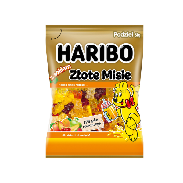 Żelki Haribo Złote Misie z Sokiem 160G