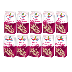 Janex Płatki Owsiane Błyskawiczne 400g x 10 sztuk