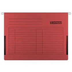 Donau Teczka Zawieszkowa Z Boczkami, A4, 230Gsm, Czerwona 