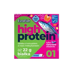Evrafish Proteinowa sałatka z tuńczykiem w stylu meksykańskim 160g