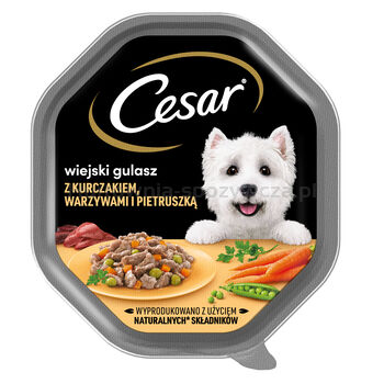 Cesar Tacka Z Kurczakiem, Warzywami I Pietruszką W Sosie 150G