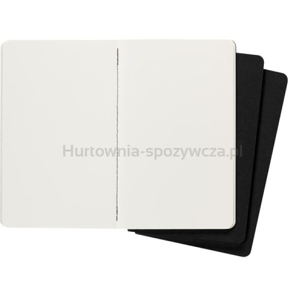Zestaw 3 Zeszytów MOLESKINE Cahier Journals L (13x21cm) gładki, 80 stron, czarny - 4