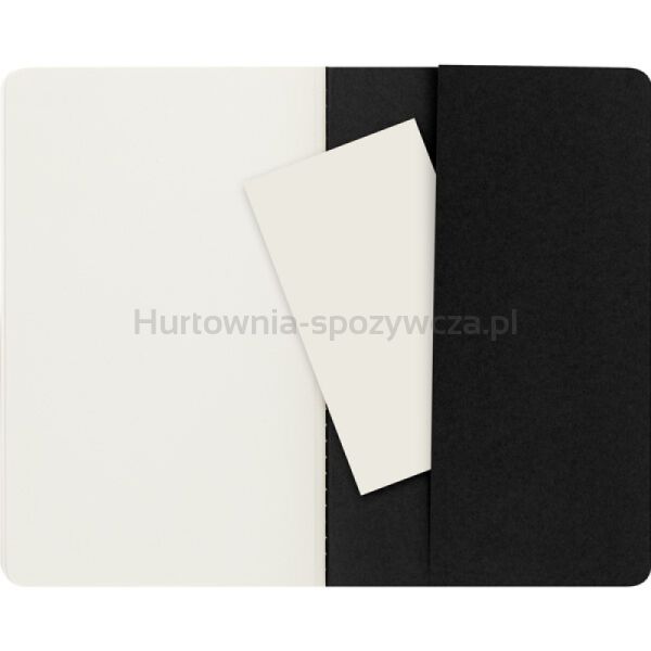 Zestaw 3 Zeszytów MOLESKINE Cahier Journals L (13x21cm) gładki, 80 stron, czarny - 6