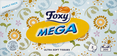 Foxy Chusteczka Kosmetyczna Mega 200 Szt.