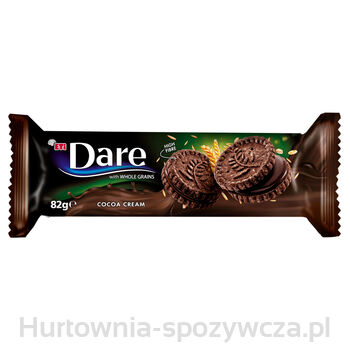 Dare - Kakaowe Ciastka Pełnoziarniste Z Kremem Kakakowym - 82 G