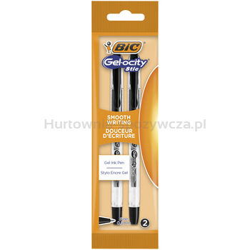 Bic Długopis żelowy Gel-ocity Stic czarny Pouch 2 sztuki