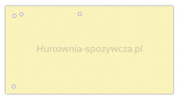 Office Products Przekładki karton, 1/3 A4, 240x105mm, 100szt., żółte 