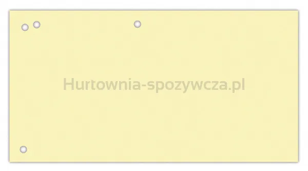 Przekładki OFFICE PRODUCTS, karton, 1/3 A4, 240x105mm, 100szt., żółte