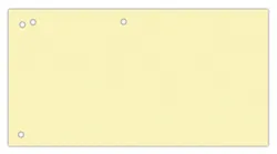 Office Products Przekładki karton, 1/3 A4, 240x105mm, 100szt., żółte 