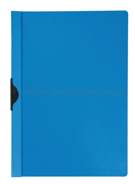Q-Connect Skoroszyt z metalowym klipsem, PP, A4, 200/350mikr., niebieski 