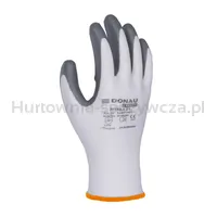 Rękawice DONAU SAFETY Nitrile 01, kat. II, rozm. 7, szare - 2