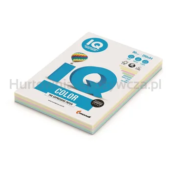 IQ Papier ksero kolorowy A4 kolory pastelowe, 250 arkuszy