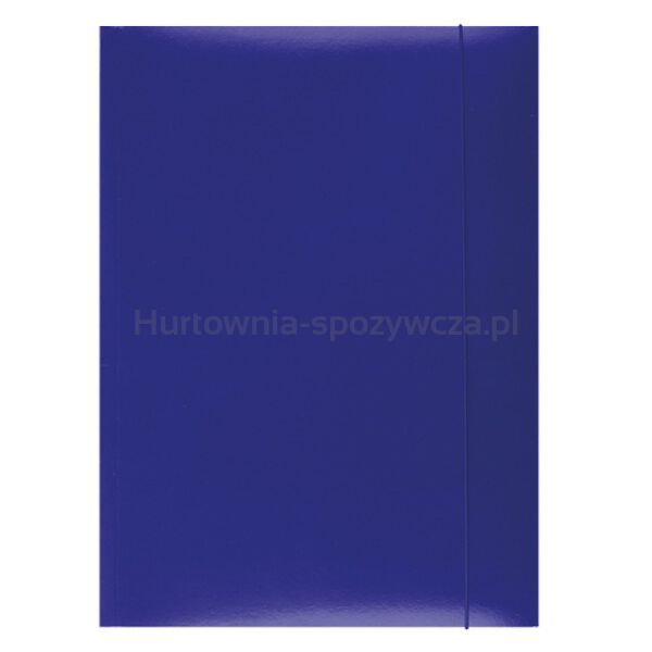 Office Products Teczka z gumką, karton, A4, 300gsm, 3-skrz., niebieska 