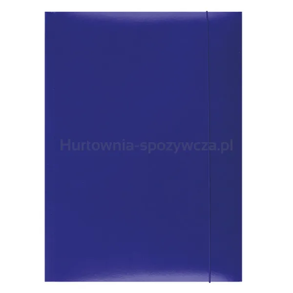 Office Products Teczka z gumką, karton, A4, 300gsm, 3-skrz., niebieska 