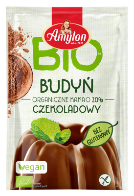 Budyń O Smaku Czekoladowym Bezglutenowy Bio 40 G - Amylon [BIO]